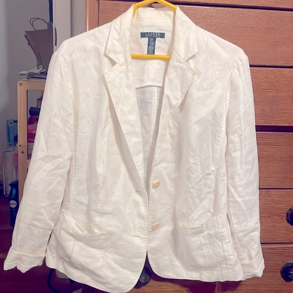 Jackets & Blazers - Ralph Lauren White short blazer